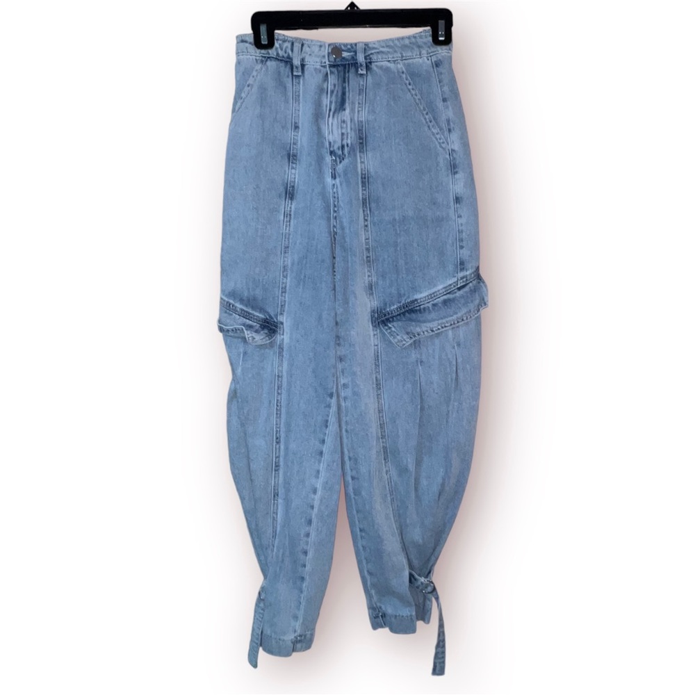 SHEIN Oversized Buckled Jeans